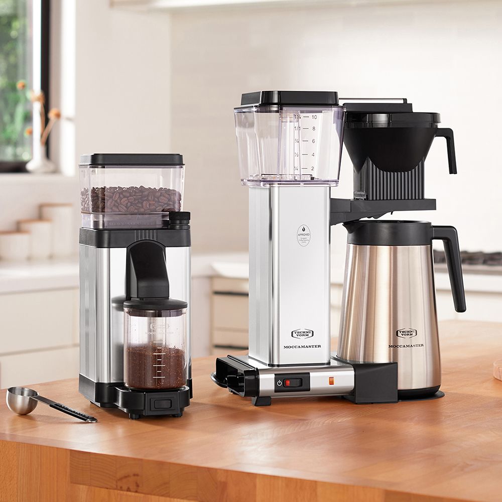 Moccamaster KM5 koffiemolen polished silver