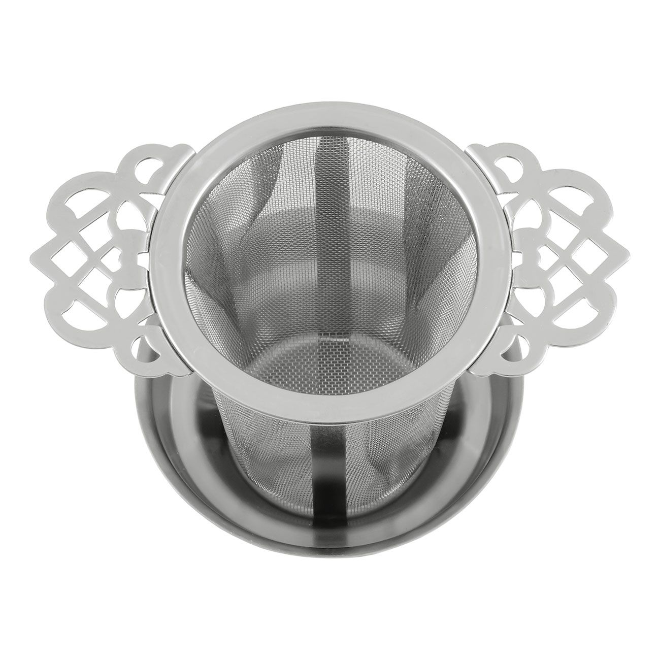 Permanent filter ornament with drip tray