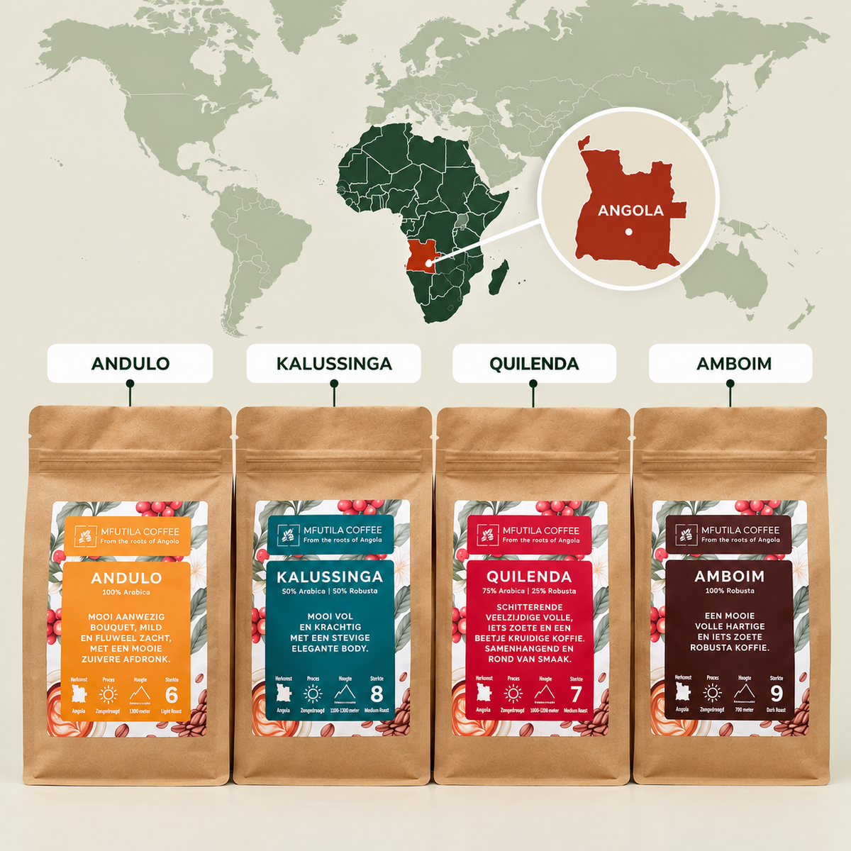 Mfutila Coffee – Taste of Angola Collection